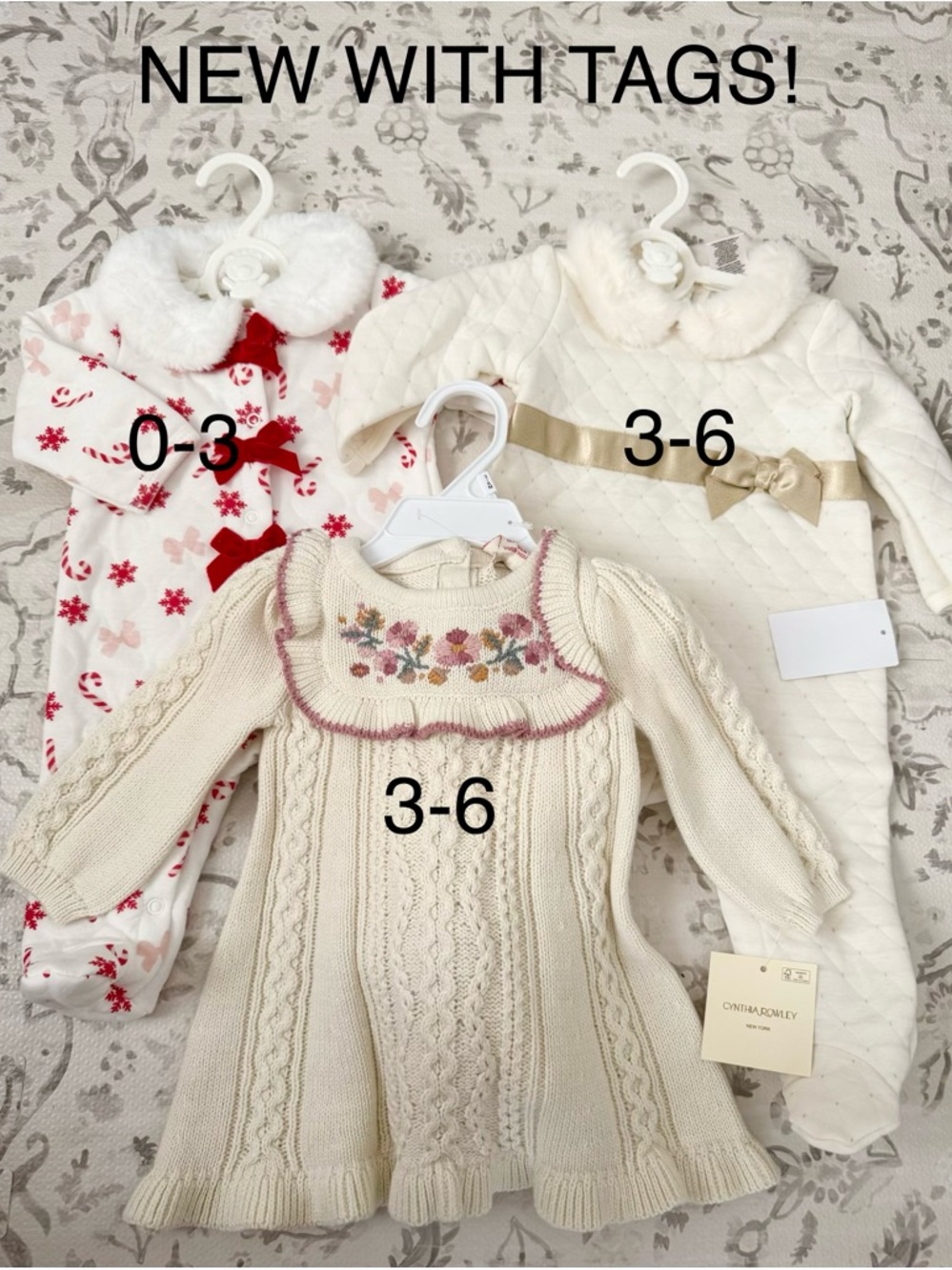Baby girl winter outfits 0-6 months NEW!